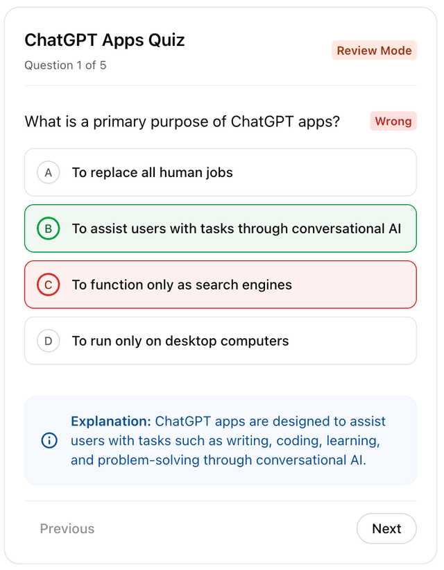 Quiz Generator preview